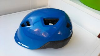 Casco bici infantil azul