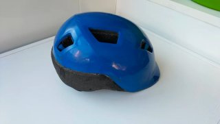 Casco bici infantil azul
