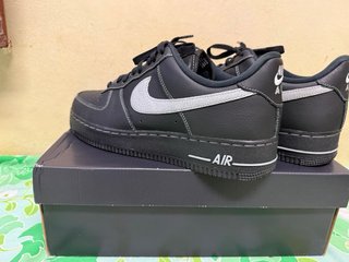 Nike Air Force 1 Zapatillas Negras Plata