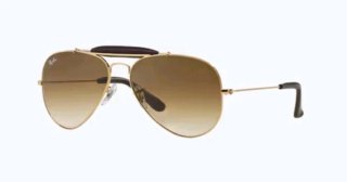 Occhiali da sole RayBan 3422Q Aviator Craft Pelle