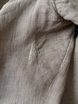 Chaqueta de lino beige