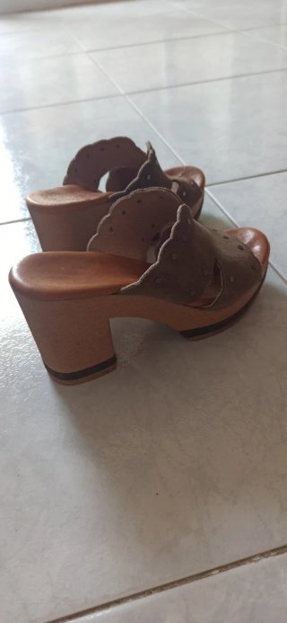 Sandalias de tacón ancho talla 35