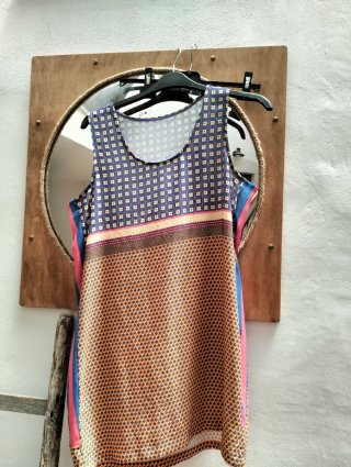 Canotta stile foulard