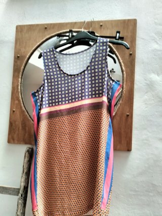 Canotta stile foulard