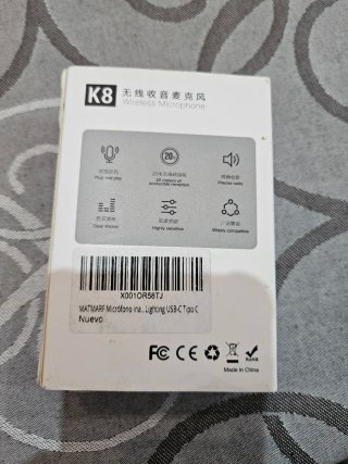 Micrófono Inalámbrico K8 para Smartphone