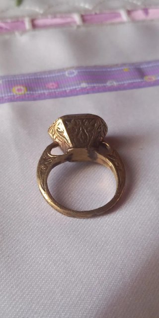 Anello sigillo afghano lapislazzuli oro