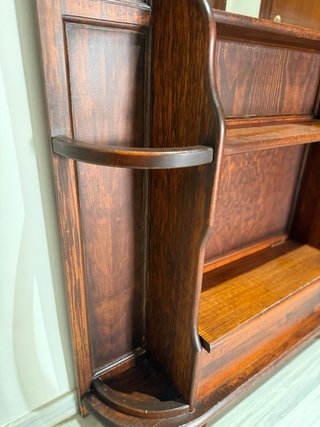 Mueble recibidor madera maciza bastonera
