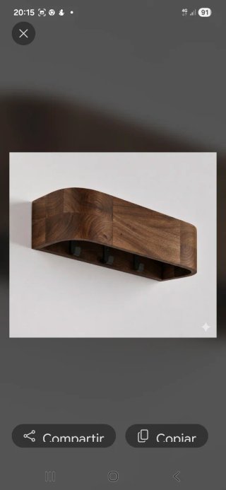 Perchero Sklum Madera de acacia  Marrón oscuro