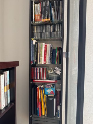 Vitrina Salón con Puerta y estanterías
