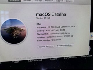 Apple iMac Plata y Blanco