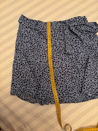 Falda pantalón azul con estampado