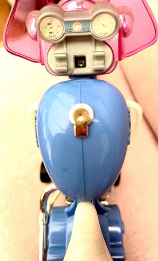 Moto Barbie tipo Harley Davidson azul