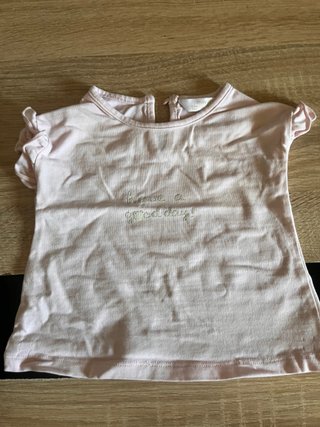 Camiseta bebé 4-6 meses rosa