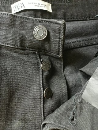Pantalones Zara negros rotos