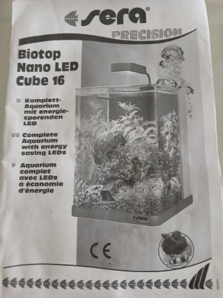 Acuario de cristal 16 litros