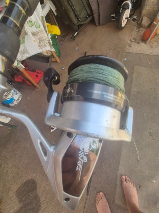 Cañas de pesca con carretes