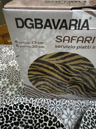 Set 12 piatti DG Bavaria Safari Glam