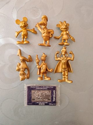 Topolino & Paperino Figure Oro Disney