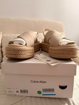 Sandalias Plataforma Calvin Klein Rosa T.38