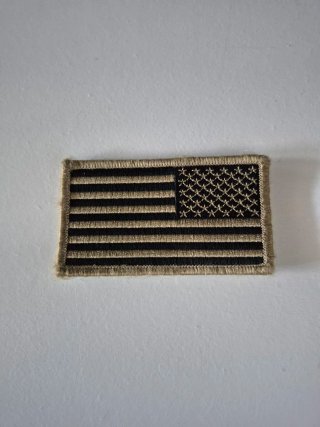 Patch Bandiera USA Nero/Oro