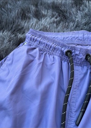 Bañador Morado Corto con Cordón Ajustable
