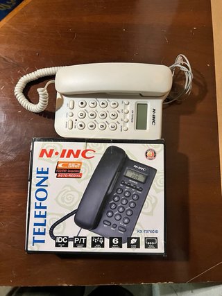 Telefono Fisso N-INC Bianco e Nero