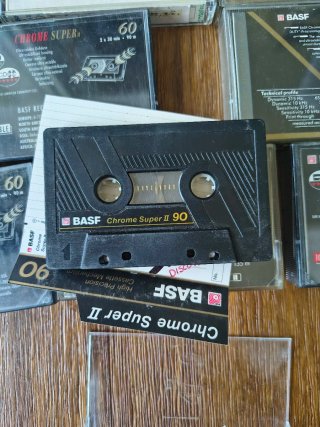 Lotto 24 musicassette BASF Chrome