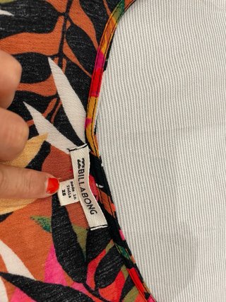 Camisa floral manga larga