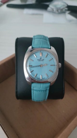 Orologio Breitling meccanico quadrante turchese