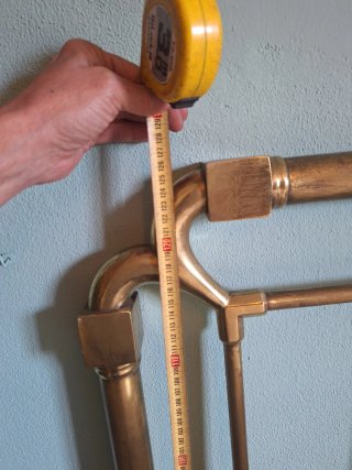 Cabecero Cama Latón Pulido 1,35m