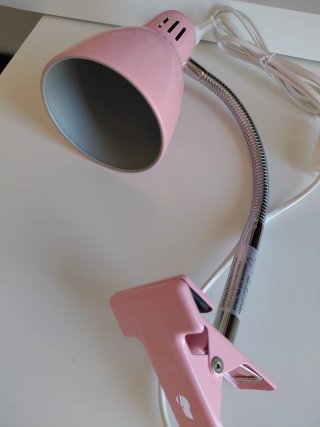 Lámpara Flexo Pinza Rosa El Corte Inglés Nueva
