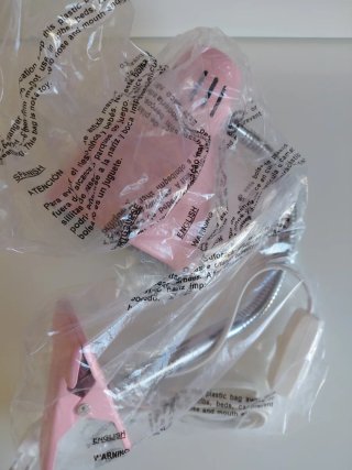 Lámpara Flexo Pinza Rosa El Corte Inglés Nueva