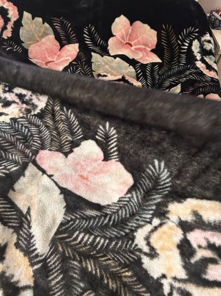 Manta de matrimonio con estampado floral