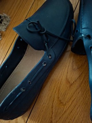 Mocasines de lluvia hombre azul talla 45