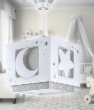 Lámpara infantil Dalber Moonlight gris