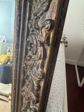 Espejo Marco Madera Dorado