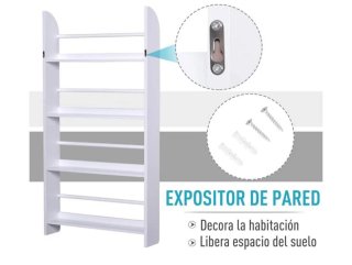 Estantería librería blanca de madera