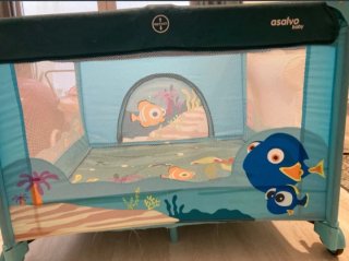 Parque infantil para bebé con diseño marino
