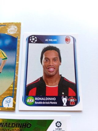Lote 3 cromos Ronaldinho Panini