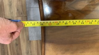 Mesa comedor antigua madera maciza con cristal