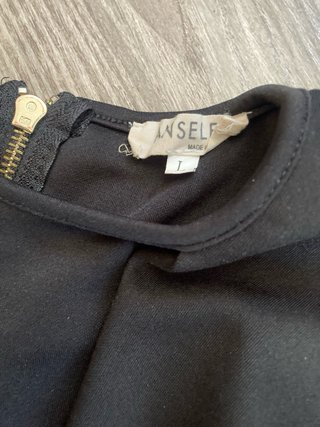 Crop top Unself negro talla L