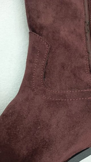 Botas altas antelina burdeos Tina's