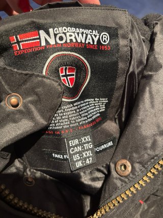 Abrigo Geographical Norway Negro