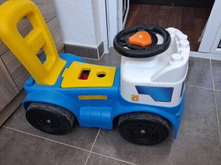 Coche Andador Infantil Azul y Amarillo
