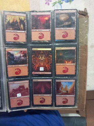 Cartas magic tierras foil basicas 0,5 y 0,75 fular