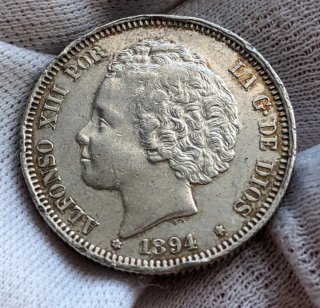 2 Pesetas 1894 Alfonso XIII