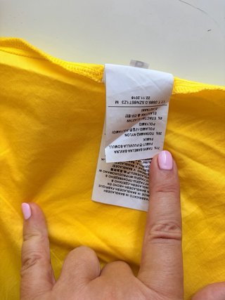 Top tirantes amarillo Benetton Talla M