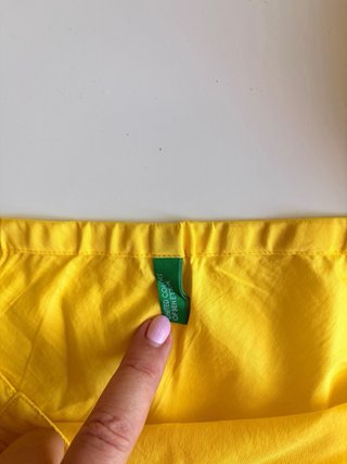 Top tirantes amarillo Benetton Talla M