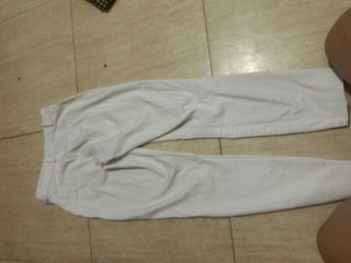 Pantalones chinos de mujer blanco y de cuadros