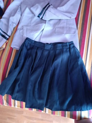 Traje Cosplay Beige y Verde en perfecto estado .